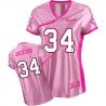 [Love pink] JACKSON Oakland #34 Womens Football Jersey - Bo Jackson Womens Football Jersey (Pink)_Free Shipping