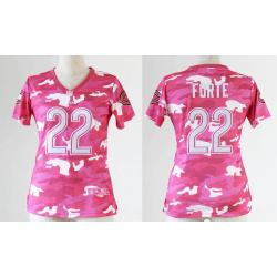 [Pink Camo] FORTE Chicago #22 Womens Football Jersey - Matt Forte Womens Football Jersey_Free Shipping