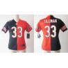 [Split] TILLMAN Chicago #33 Womens Football Jersey - Charles Tillman Womens Football Jersey (Blue-Orange)_Free Shipping