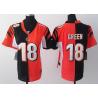 [Split] GREEN Cincinnati #18 Womens Football Jersey - A.J. Green Womens Football Jersey (Black-Orange)_Free Shipping