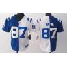 [Split] WAYNE Indianapolis #87 Womens Football Jersey - Reggie Wayne Womens Football Jersey (Blue-White)_Free Shipping