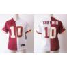 [Split] GRIFFIN III Washington #10 Womens Football Jersey - Robert Griffin III Womens Football Jersey (Red-White)_Free Shipping