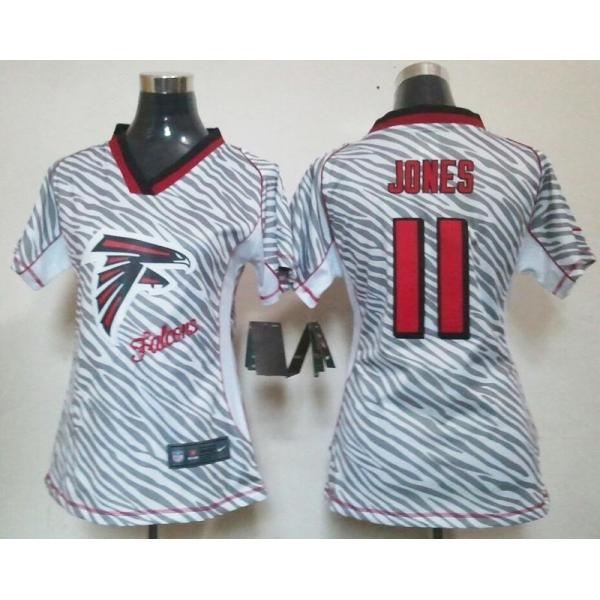 [Zebra Fashion] JONES Atlanta #11 Womens Football Jersey - Julio Jones Womens Football Jersey_Free Shipping