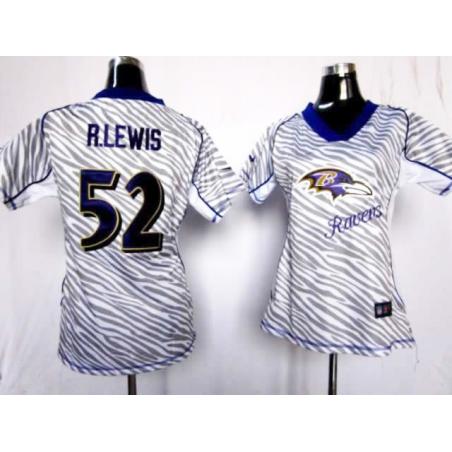 [Zebra Fashion] LEWIS Baltimore #52 Womens Football Jersey - Ray Lewis Womens Football Jersey_Free Shipping