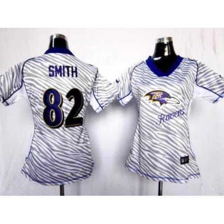 [Zebra Fashion] SMITH Baltimore #82 Womens Football Jersey - Torrey Smith Womens Football Jersey_Free Shipping