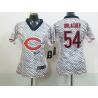 [Zebra Fashion] URLACHER Chicago #54 Womens Football Jersey - Brian Urlacher Womens Football Jersey_Free Shipping