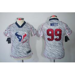 [Zebra Fashion] WATT Houston #99 Womens Football Jersey - J.J. Watt Womens Football Jersey_Free Shipping