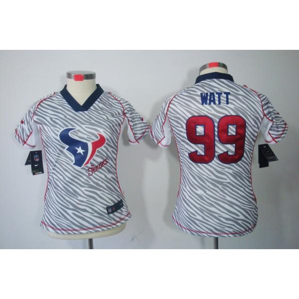 [Zebra Fashion] WATT Houston #99 Womens Football Jersey - J.J. Watt Womens Football Jersey_Free Shipping