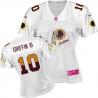 [FEM FAN II]GRIFFIN III Washington #10 Womens Football Jersey - Robert Griffin III/RG3 Womens Football Jersey (White)