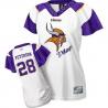 [Field Flirt Fashion II]PETERSON Minnesota #28 Womens Football Jersey - Adrian Peterson Womens Football Jersey (White)