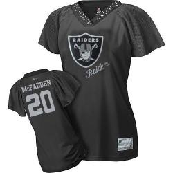 [Field Flirt Fashion II]MCFADDEN Oakland #20 Womens Football Jersey - Darren McFadden Womens Football Jersey (Black)