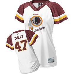 [Field Flirt Fashion II]COOLEY Washington #47 Womens Football Jersey - Chris Cooley Womens Football Jersey (White)