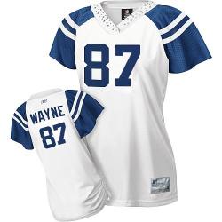 [Field Flirt Fashion I]WAYNE Indianapolis #87 Womens Football Jersey - Reggie Wayne Womens Football Jersey (White)