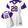 [Field Flirt Fashion I]PETERSON Minnesota #28 Womens Football Jersey - Adrian Peterson Womens Football Jersey (White)