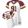 [Field Flirt Fashion I]KERRIGAN Washington #91 Womens Football Jersey - Ryan Kerrigan Womens Football Jersey (White)