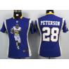 [Portrait Fashion]PETERSON Minnesota #28 Womens Football Jersey - Adrian Peterson Womens Football Jersey (Purple)