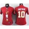 [Portrait Fashion]GRIFFIN III Washington #10 Womens Football Jersey - Robert Griffin III/RG3 Womens Football Jersey (Red)