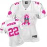 [Rbk,Breast Cancer Awareness]JACKSON Buffalo #22 Womens Football Jersey - Fred Jackson Womens Football Jersey (White)