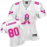 [Rbk,Breast Cancer Awareness]JOHNSON Houston #80 Womens Football Jersey - Andre Johnson Womens Football Jersey (White)