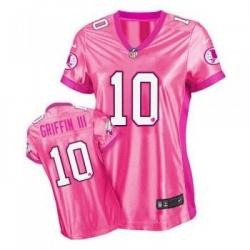 [Love pink III]GRIFFIN III Washington #10 Womens Football Jersey - Robert Griffin III Womens Football Jersey (Pink)