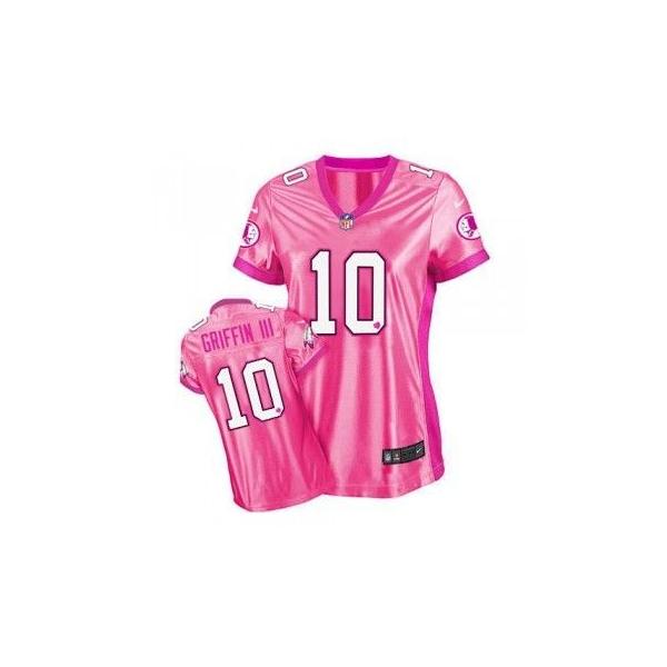 [Love pink III]GRIFFIN III Washington #10 Womens Football Jersey - Robert Griffin III Womens Football Jersey (Pink)