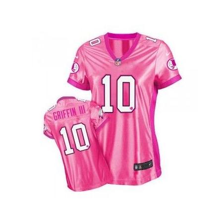 [Love pink III]GRIFFIN III Washington #10 Womens Football Jersey - Robert Griffin III Womens Football Jersey (Pink)