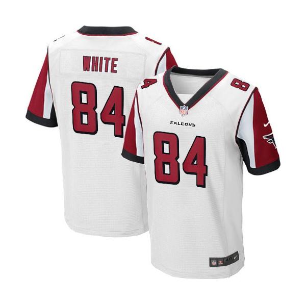 [Elite] Roddy White Football Jersey -Atlanta #84 Football Jersey(White)