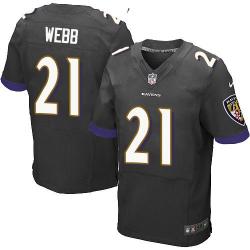 [Elite] Lardarius Webb Football Jersey -Baltimore #21 Football Jersey(Black)