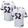 [Elite] Ray Lewis Football Jersey -Baltimore #52 Football Jersey(White)