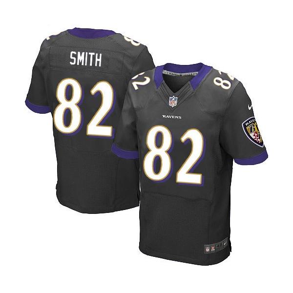 [Elite] Torrey Smith Football Jersey -Baltimore #82 Football Jersey(Black)