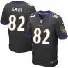 [Elite] Torrey Smith Football Jersey -Baltimore #82 Football Jersey(Black)