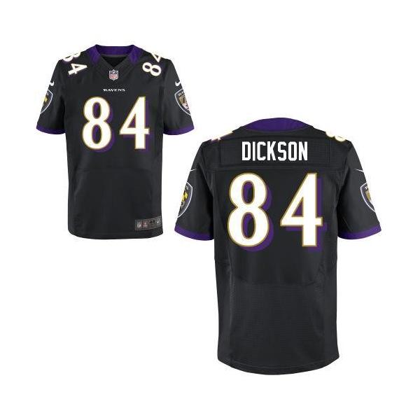 [Elite] Ed Dickson Football Jersey -Baltimore #84 Football Jersey(Black)