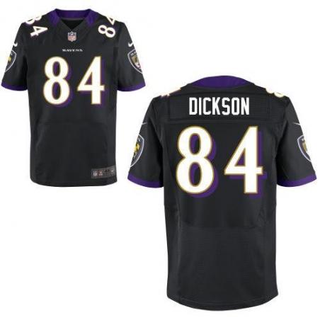 [Elite] Ed Dickson Football Jersey -Baltimore #84 Football Jersey(Black)