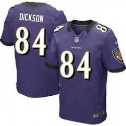 [Elite] Ed Dickson Football Jersey -Baltimore #84 Football Jersey(Purple)