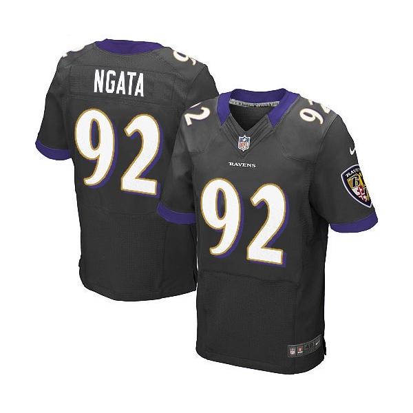 [Elite] Haloti Ngata Football Jersey -Baltimore #92 Football Jersey(Black)