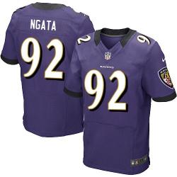 [Elite] Haloti Ngata Football Jersey -Baltimore #92 Football Jersey(Purple)