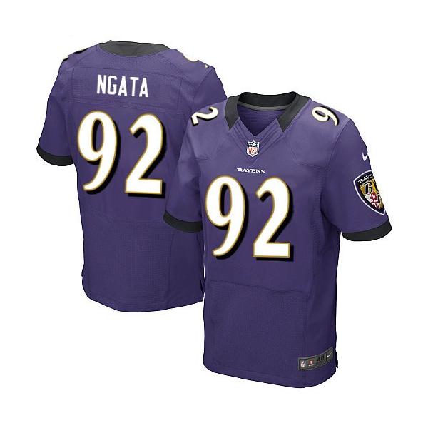 [Elite] Haloti Ngata Football Jersey -Baltimore #92 Football Jersey(Purple)