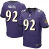 [Elite] Haloti Ngata Football Jersey -Baltimore #92 Football Jersey(Purple)