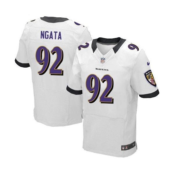 [Elite] Haloti Ngata Football Jersey -Baltimore #92 Football Jersey(White)