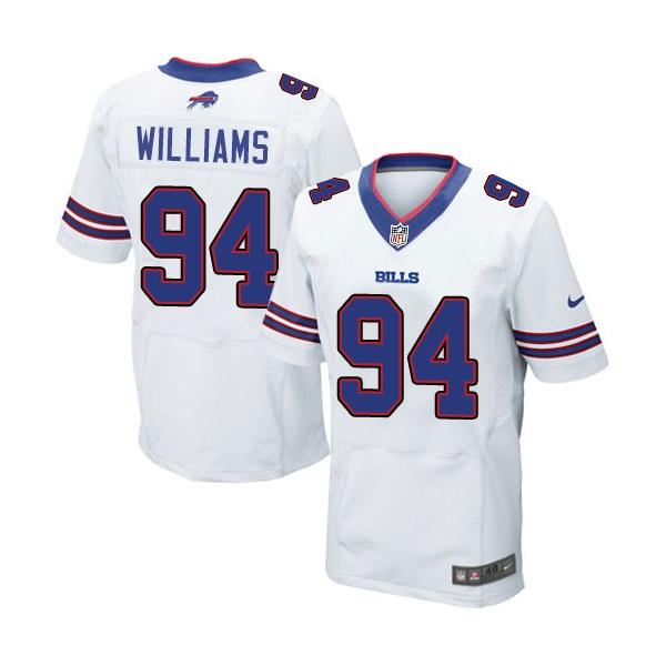 [Elite] Mario Williams Football Jersey -Buffalo #94 Football Jersey(White)