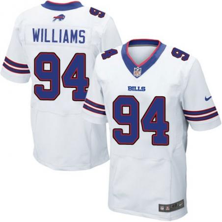 [Elite] Mario Williams Football Jersey -Buffalo #94 Football Jersey(White)