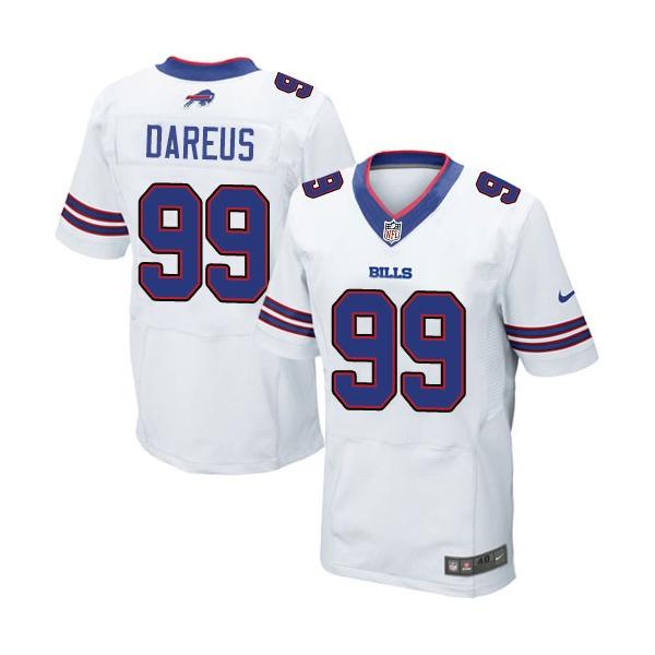 [Elite] Marcell Dareus Football Jersey -Buffalo #99 Football Jersey(White)