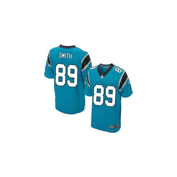 [Elite] Steve Smith Football Jersey -Carolina #89 Football Jersey(Blue)