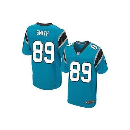 [Elite] Steve Smith Football Jersey -Carolina #89 Football Jersey(Blue)