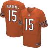 [Elite] Brandon Marshall Football Jersey -Chicago #15 Football Jersey(Orange)