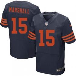 [Elite] Brandon Marshall Football Jersey -Chicago #15 Football Jersey(Blue Yellow Number)