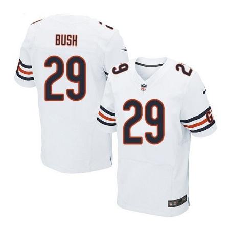 [Elite] Michael Bush Football Jersey -Chicago #29 Football Jersey(White)