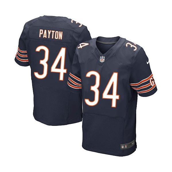 [Elite] Walter Payton Football Jersey -Chicago #34 Football Jersey(Blue)