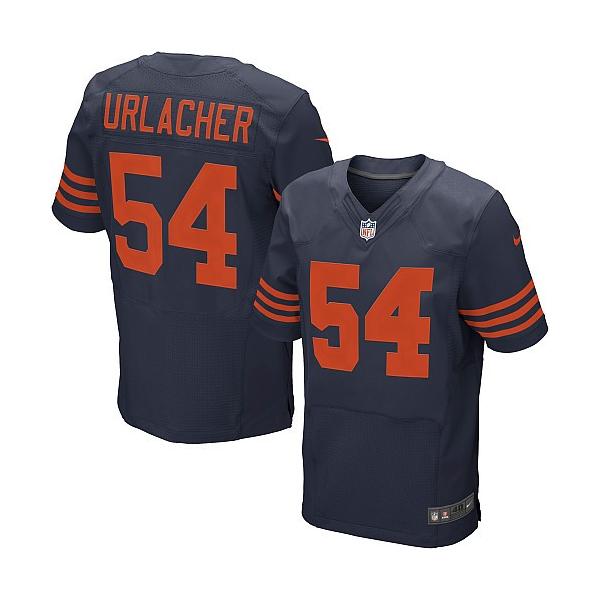 [Elite] Brian Urlacher Football Jersey -Chicago #54 Football Jersey(Blue Yellow Number)