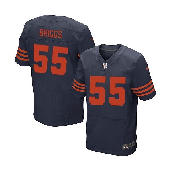 [Elite] Lance Briggs Football Jersey -Chicago #55 Football Jersey(Blue Yellow Number)